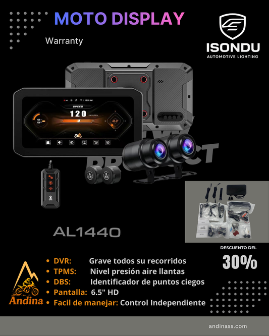 MOTO DISPLAY+DVR+TPMS+BDS