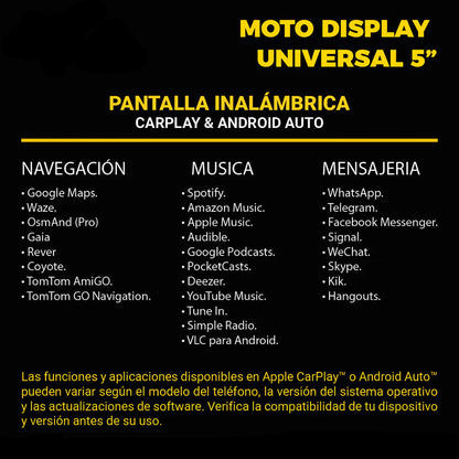 MOTO DISPLAY UNIVERSAL DE 5¨