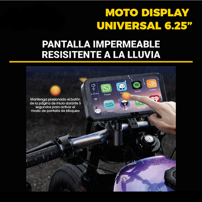 MOTO DISPLAY UNIVERSAL DE 6.25¨ + DVR