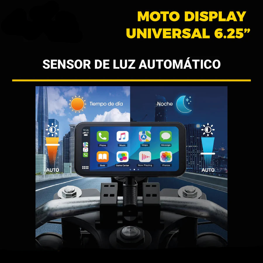 MOTO DISPLAY UNIVERSAL DE 6.25¨ + DVR