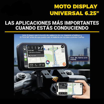 MOTO DISPLAY UNIVERSAL DE 6.25¨ + DVR