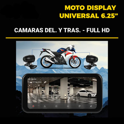 MOTO DISPLAY UNIVERSAL DE 6.25¨ + DVR