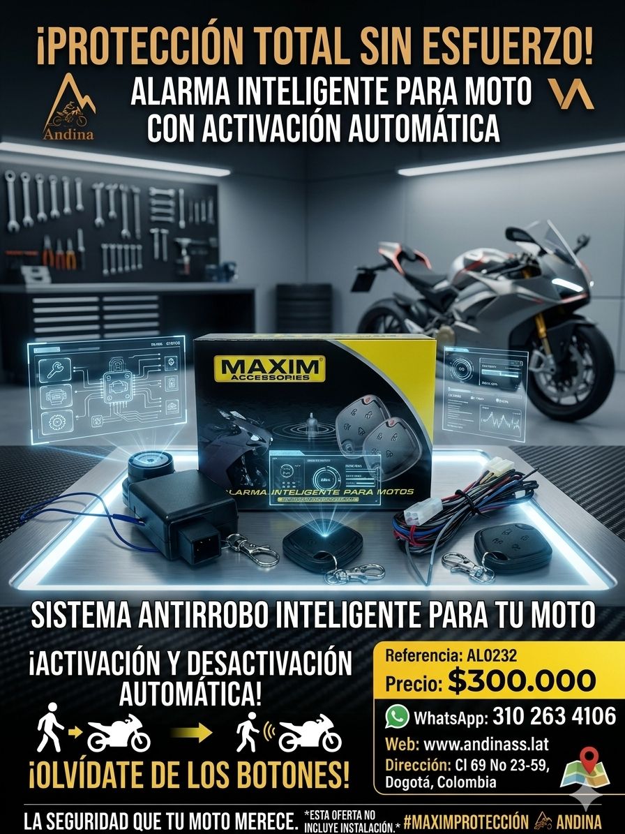 AL0232 ALARMA MOTO INTELIGENTE